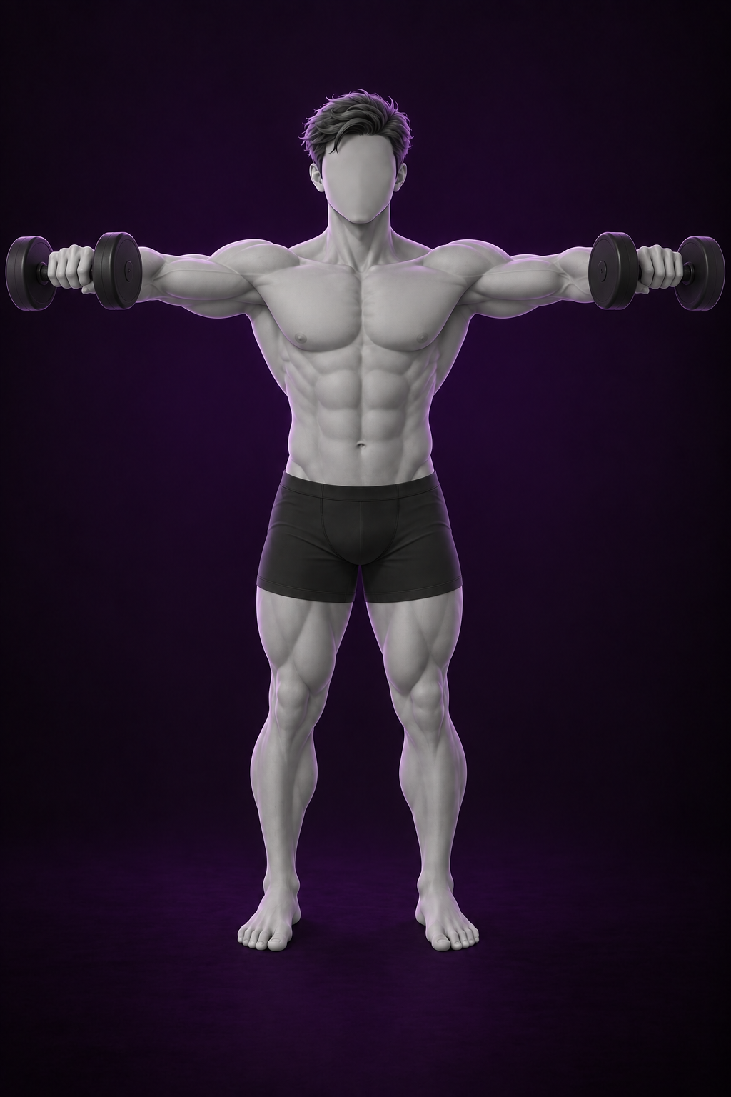 Man performing dumbbell lateral raise