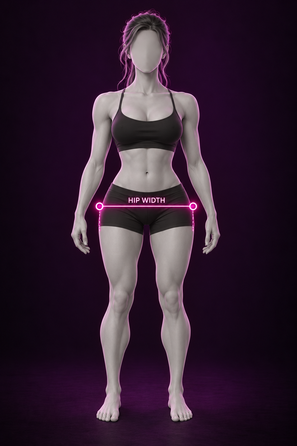 How to measure female hip width